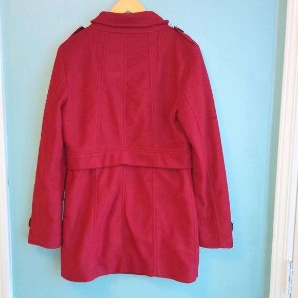 Forever 21 Peacoat Red button down lined large - Picture 10 of 11